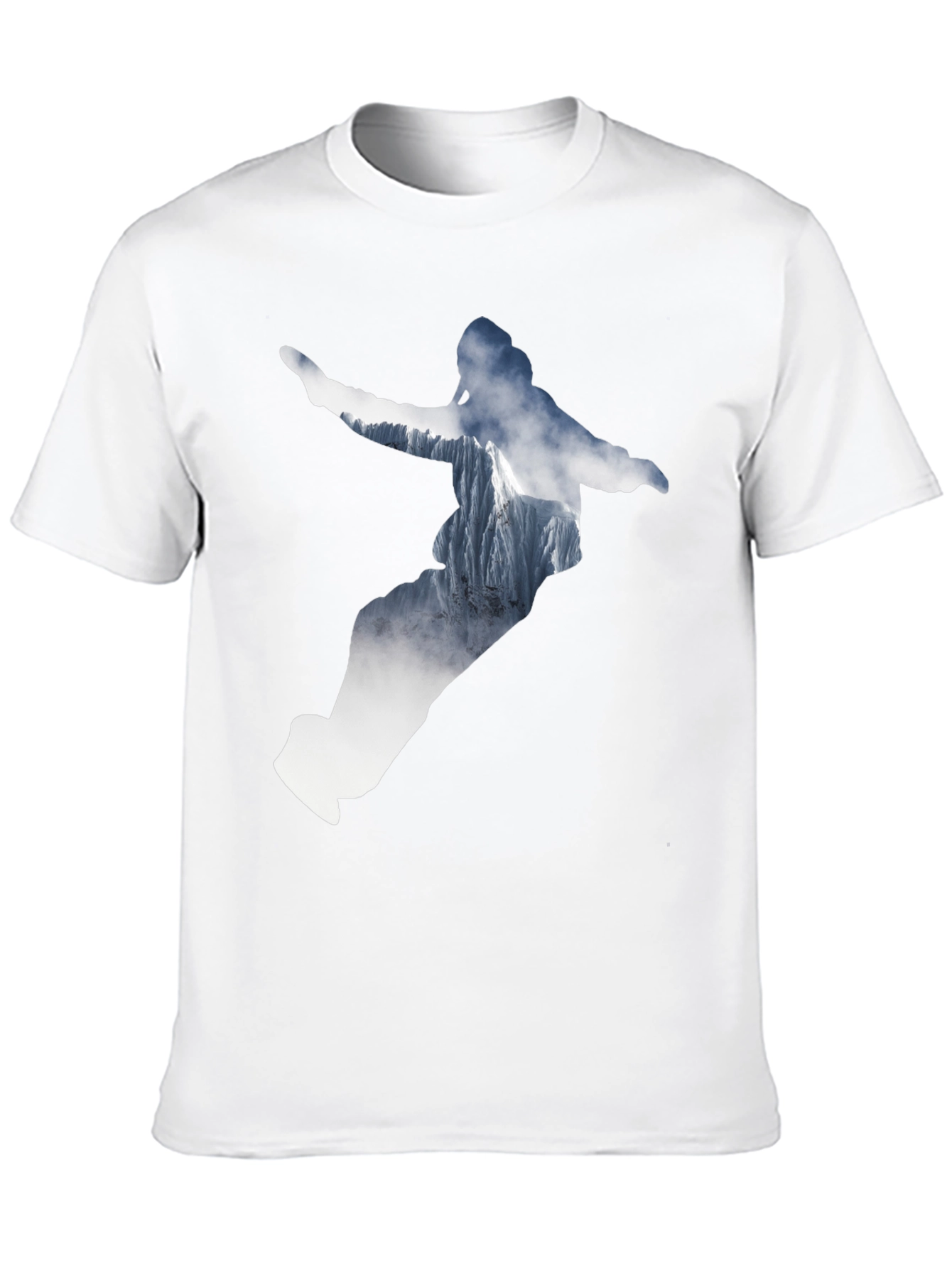 Mountain Rider Graphic Tee - Black Cotton Shirt
