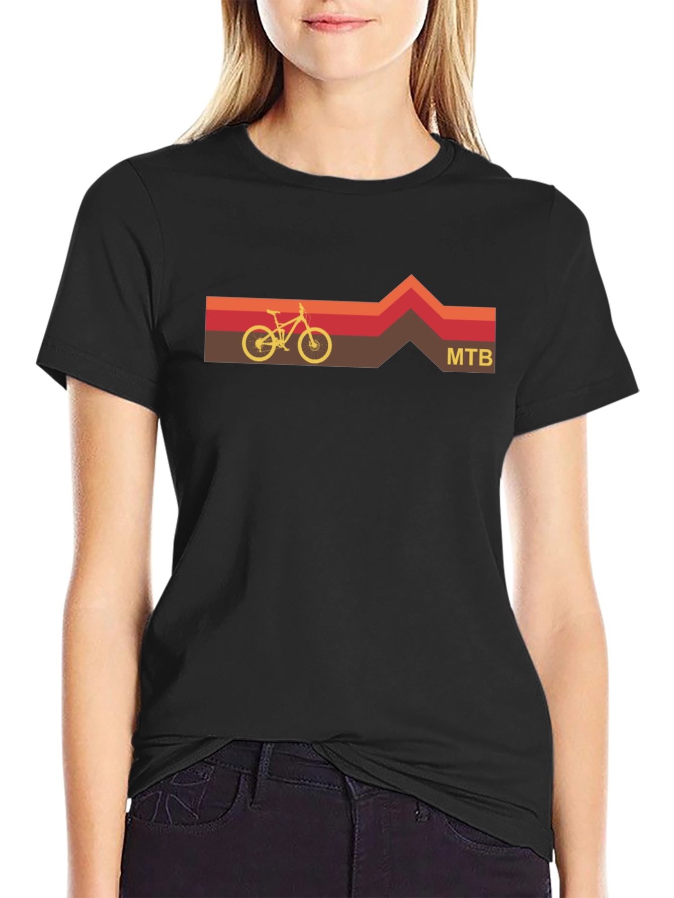MTB Mountain Bike T-Shirt - Retro Style