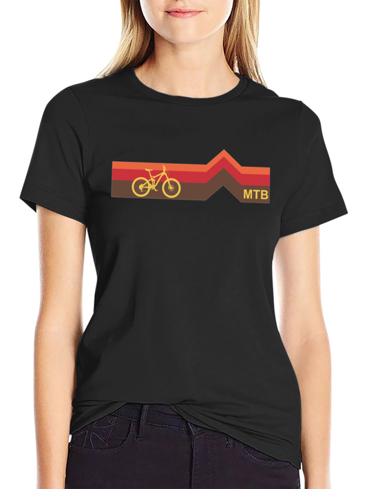 MTB Mountain Bike T-Shirt - Retro Style
