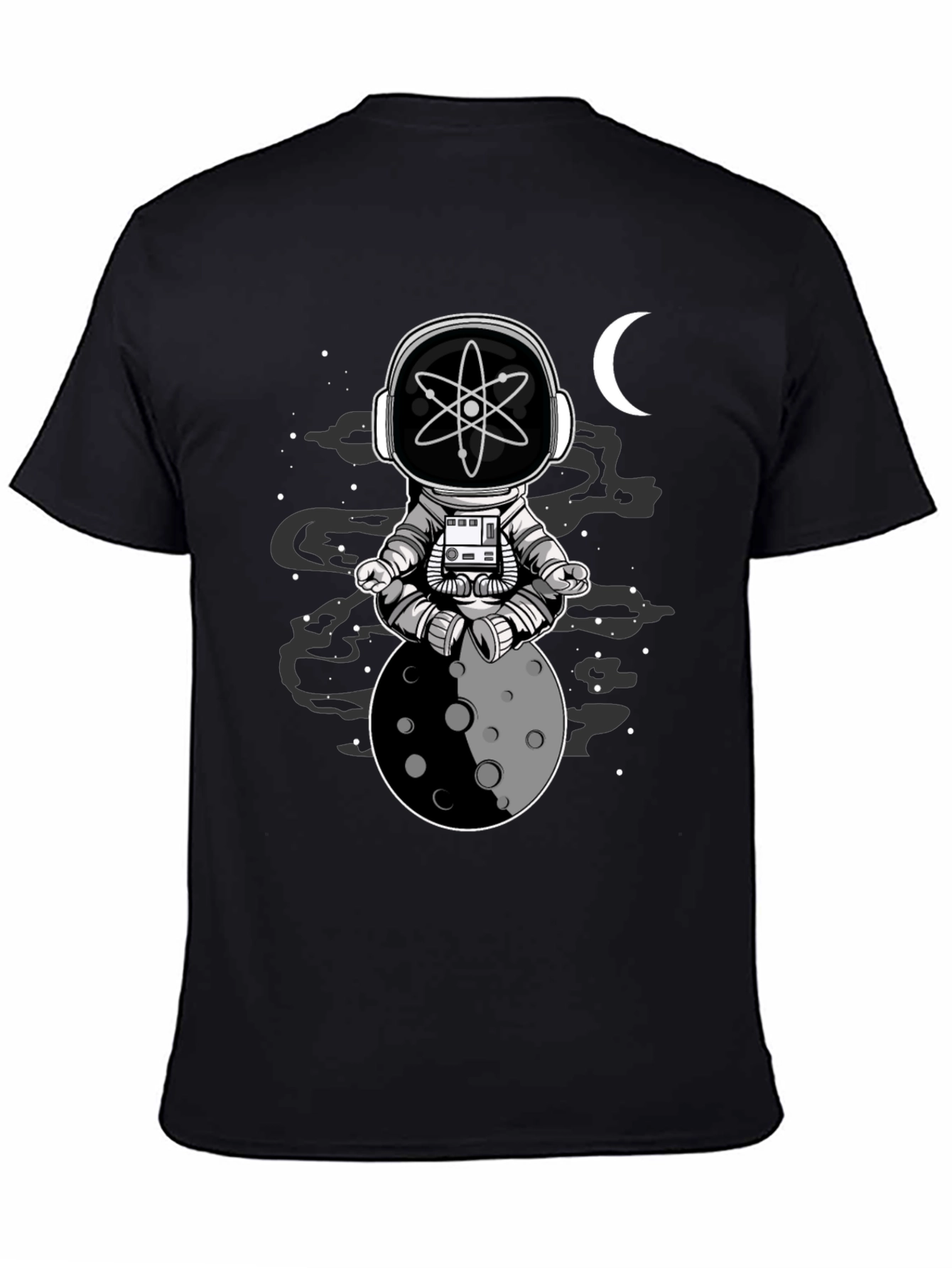 Astronaut Moon Meditation Graphic T-Shirt
