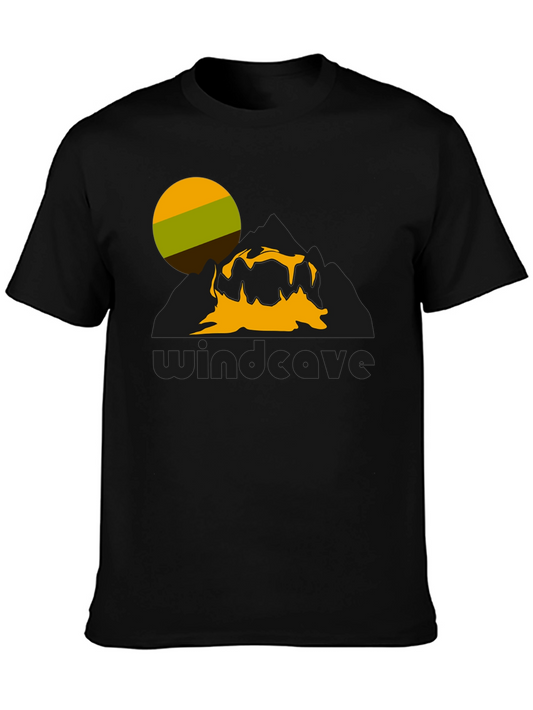 Windcave Graphic Tee - Nature Inspired Black T-Shirt