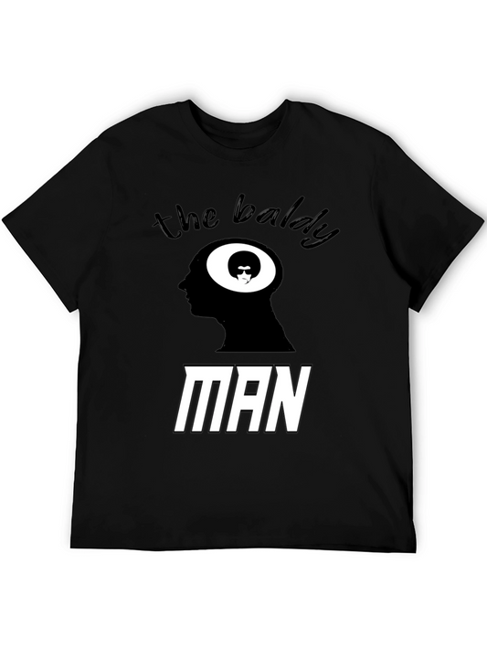 The Baldy Man Graphic Tee - Cool & Quirky Black T-Shirt