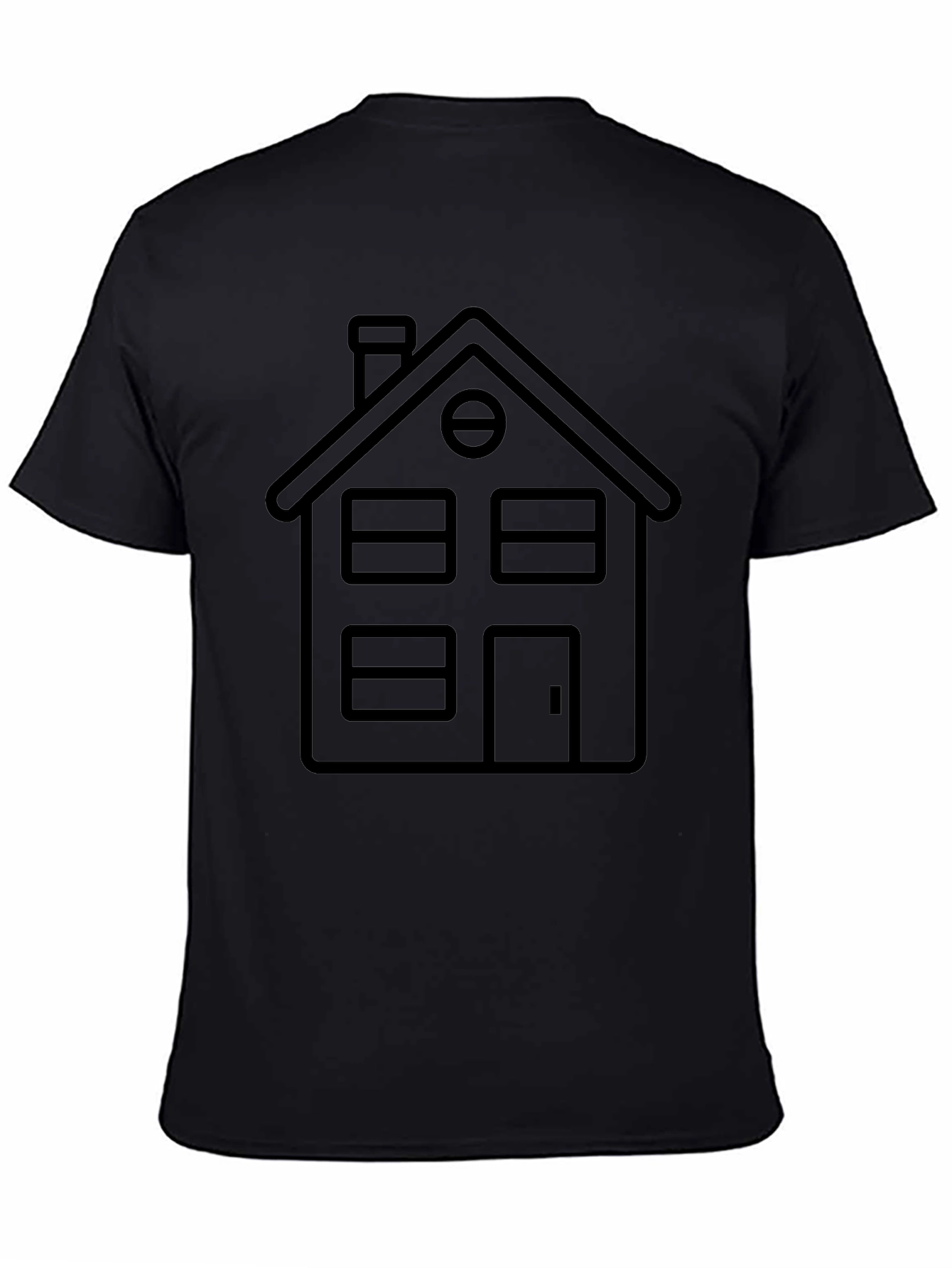 House Graphic Black T-Shirt