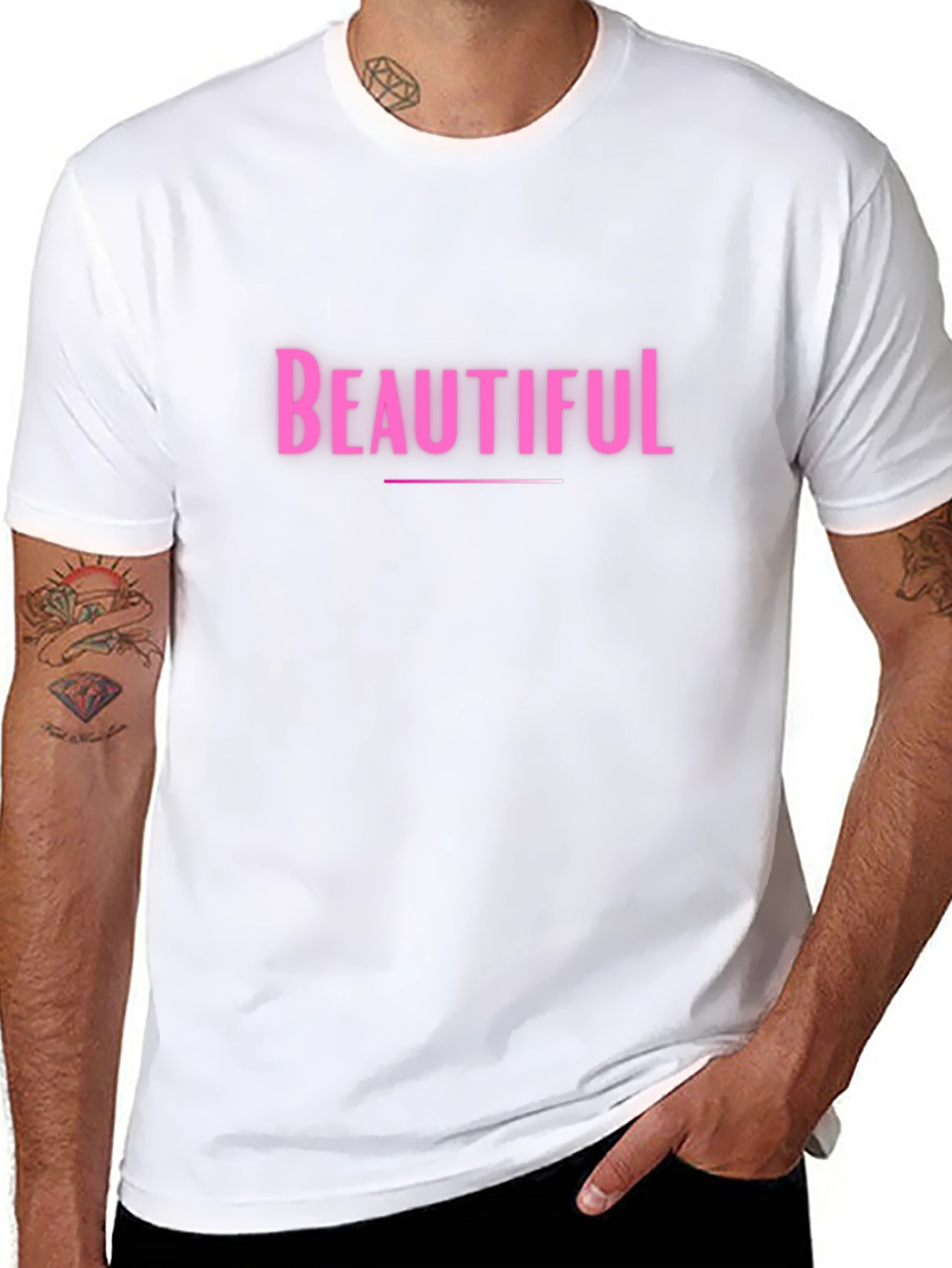 Beautiful Graphic Tee - Trendy Casual Wear