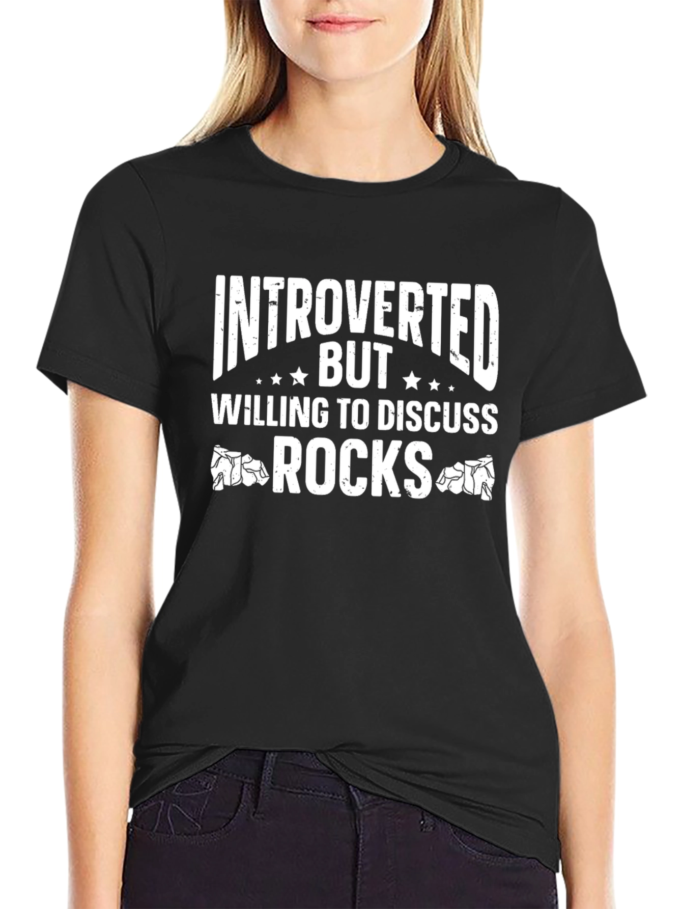 Introverted Rocks Graphic T-Shirt - Conversation Starter