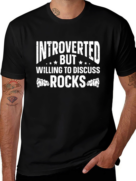 Introverted Rocks Graphic T-Shirt - Conversation Starter