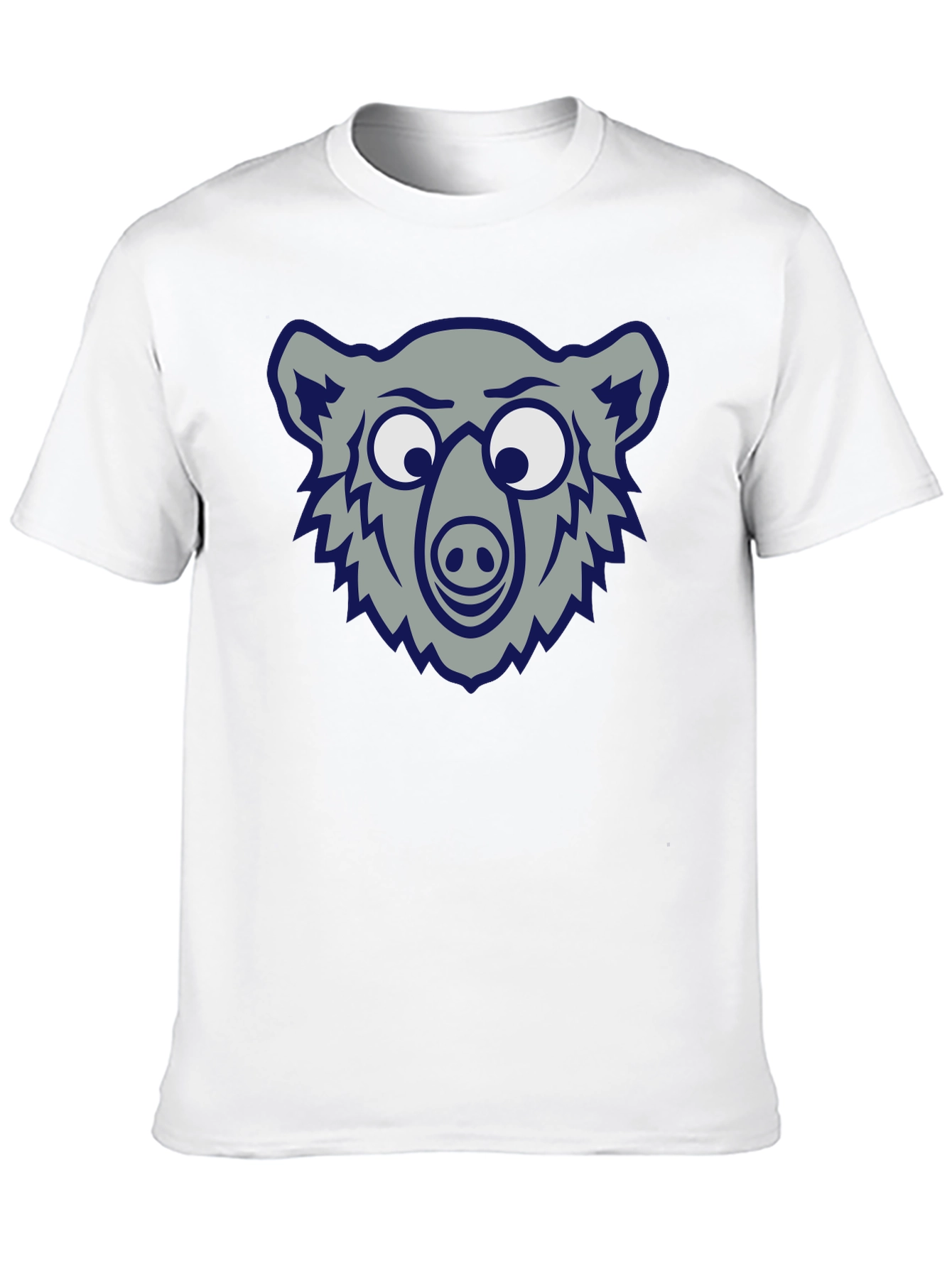 Funny Bear Graphic Tee - Soft Cotton Blend