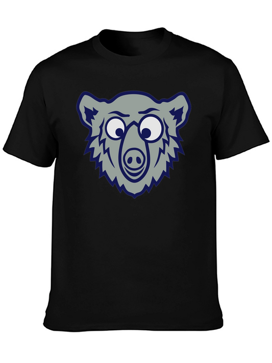 Funny Bear Graphic Tee - Soft Cotton Blend