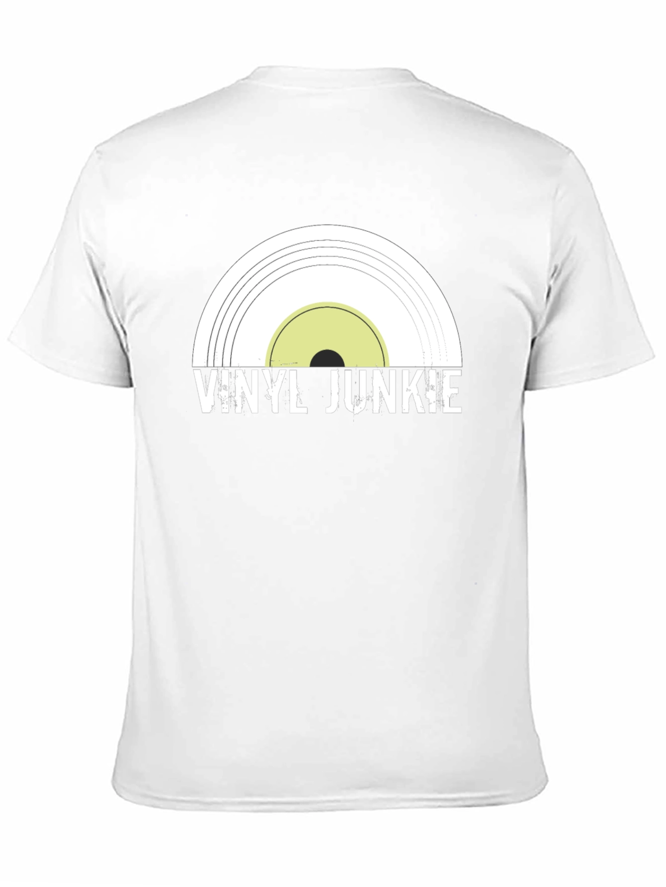 Vinyl Junkie Black Graphic Tee