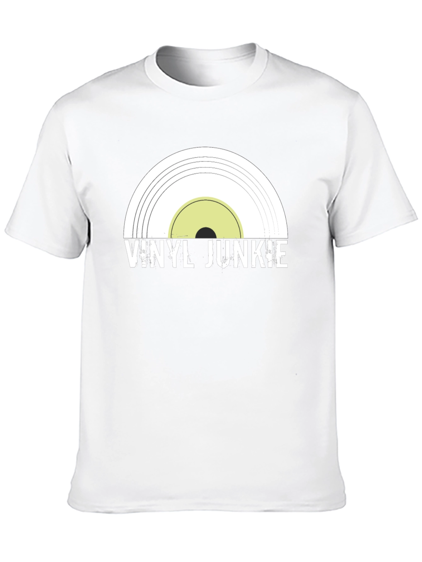 Vinyl Junkie Black Graphic Tee