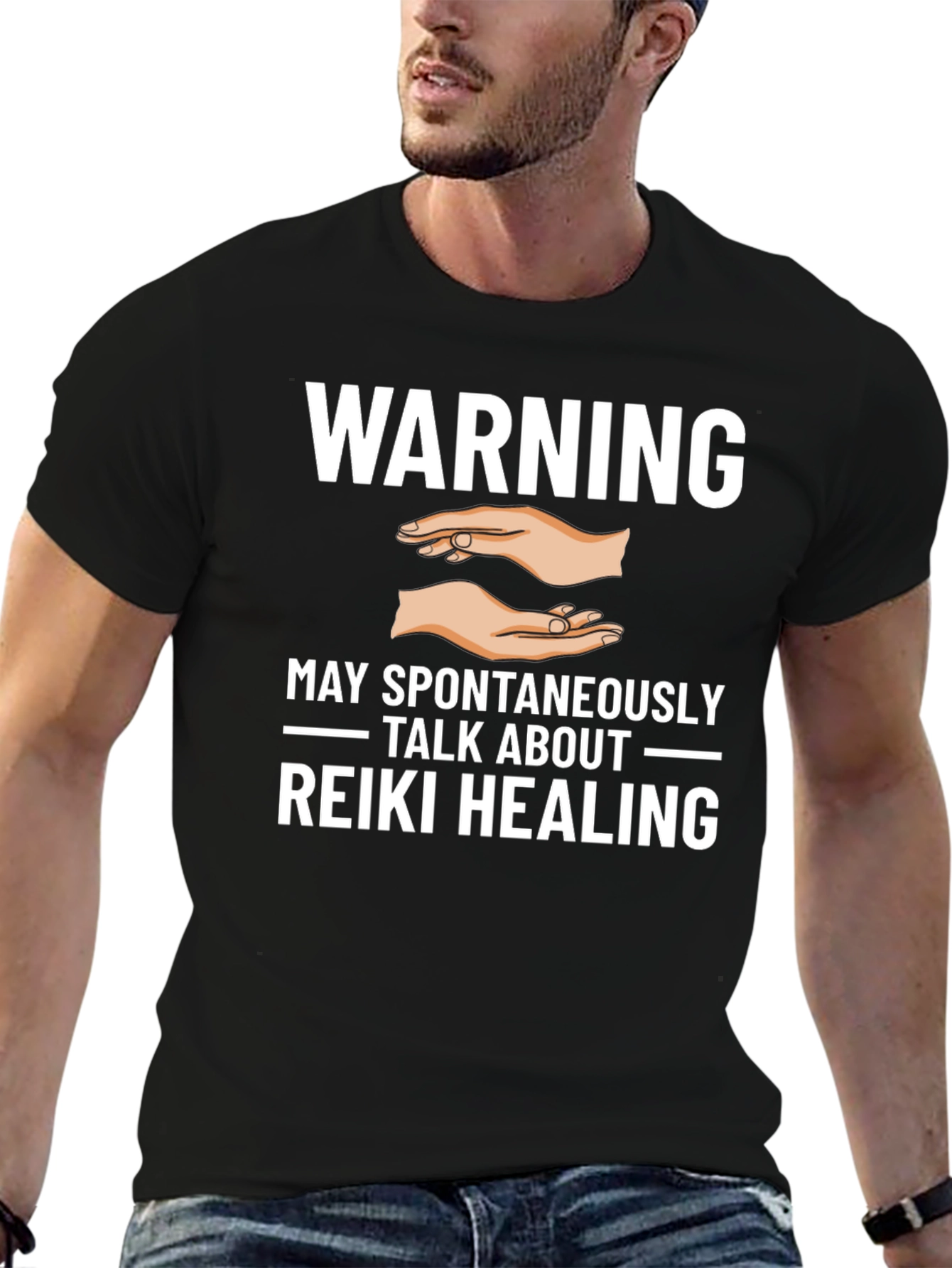 Reiki Healing Warning Graphic Tee