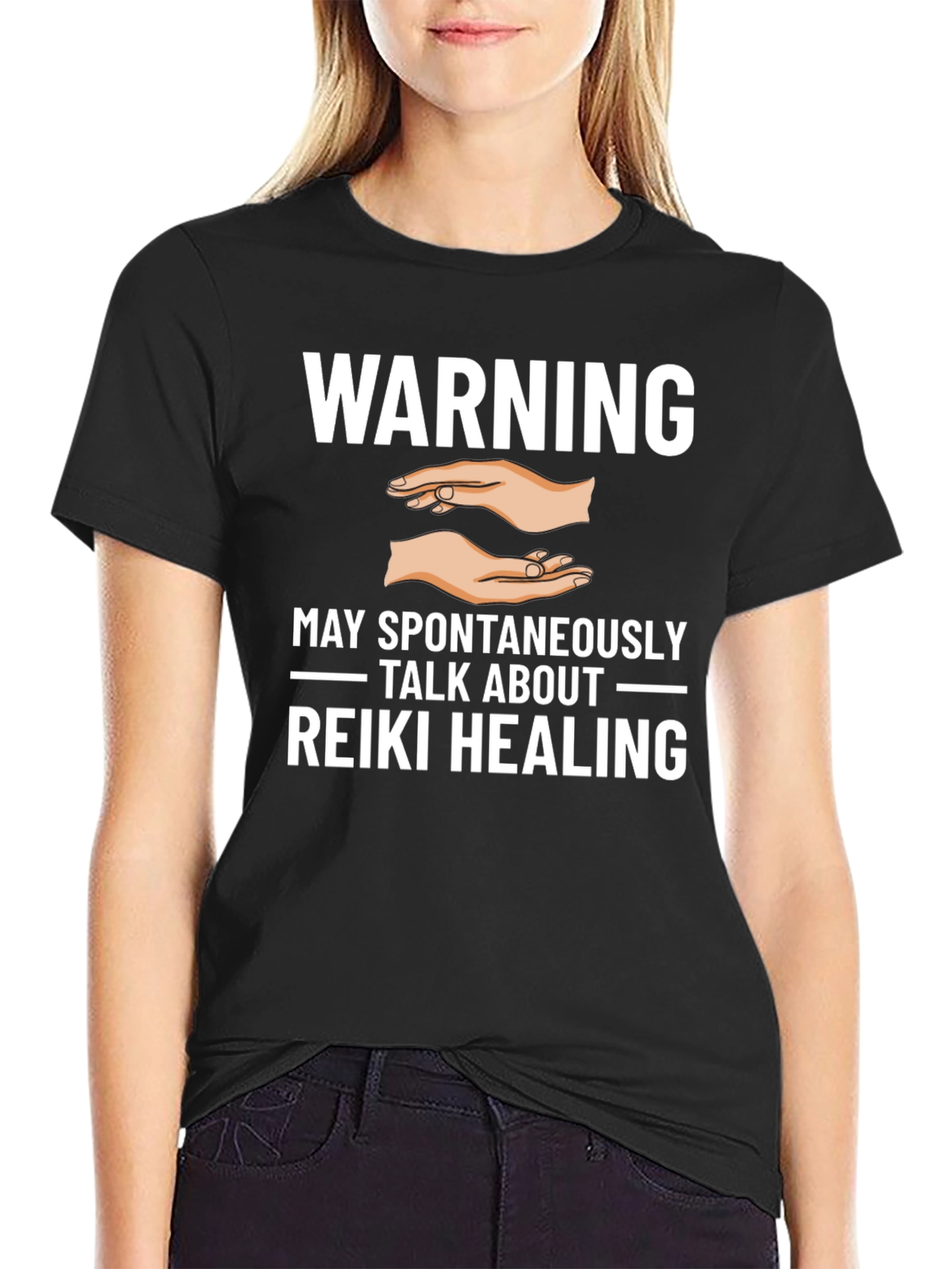 Reiki Healing Warning Graphic Tee