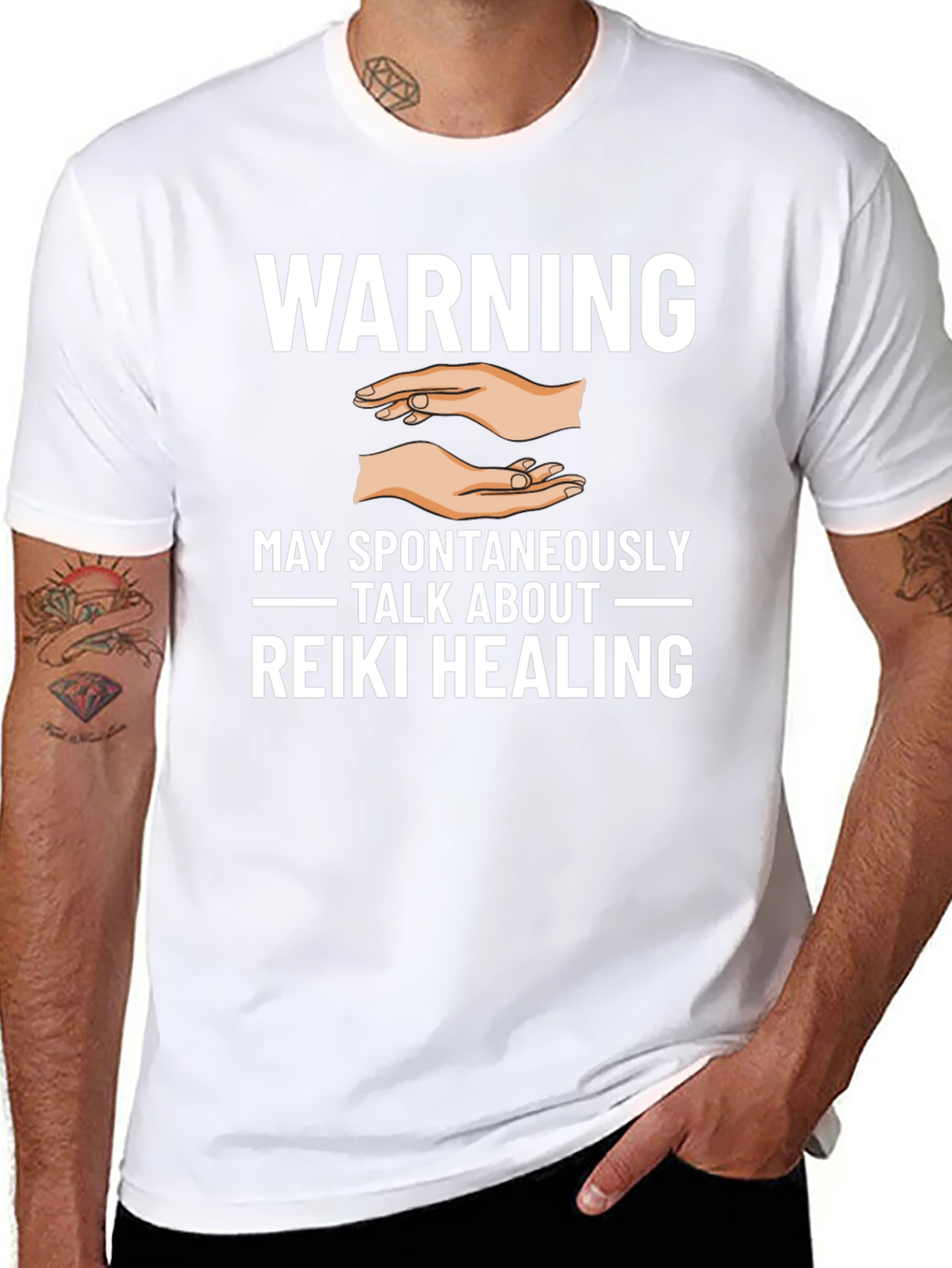 Reiki Healing Warning Graphic Tee