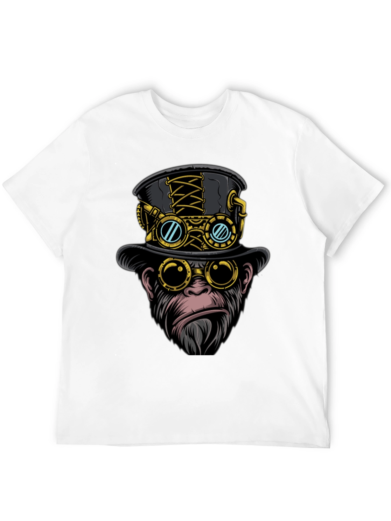 Steampunk Monkey T-Shirt - Unique Graphic Tee