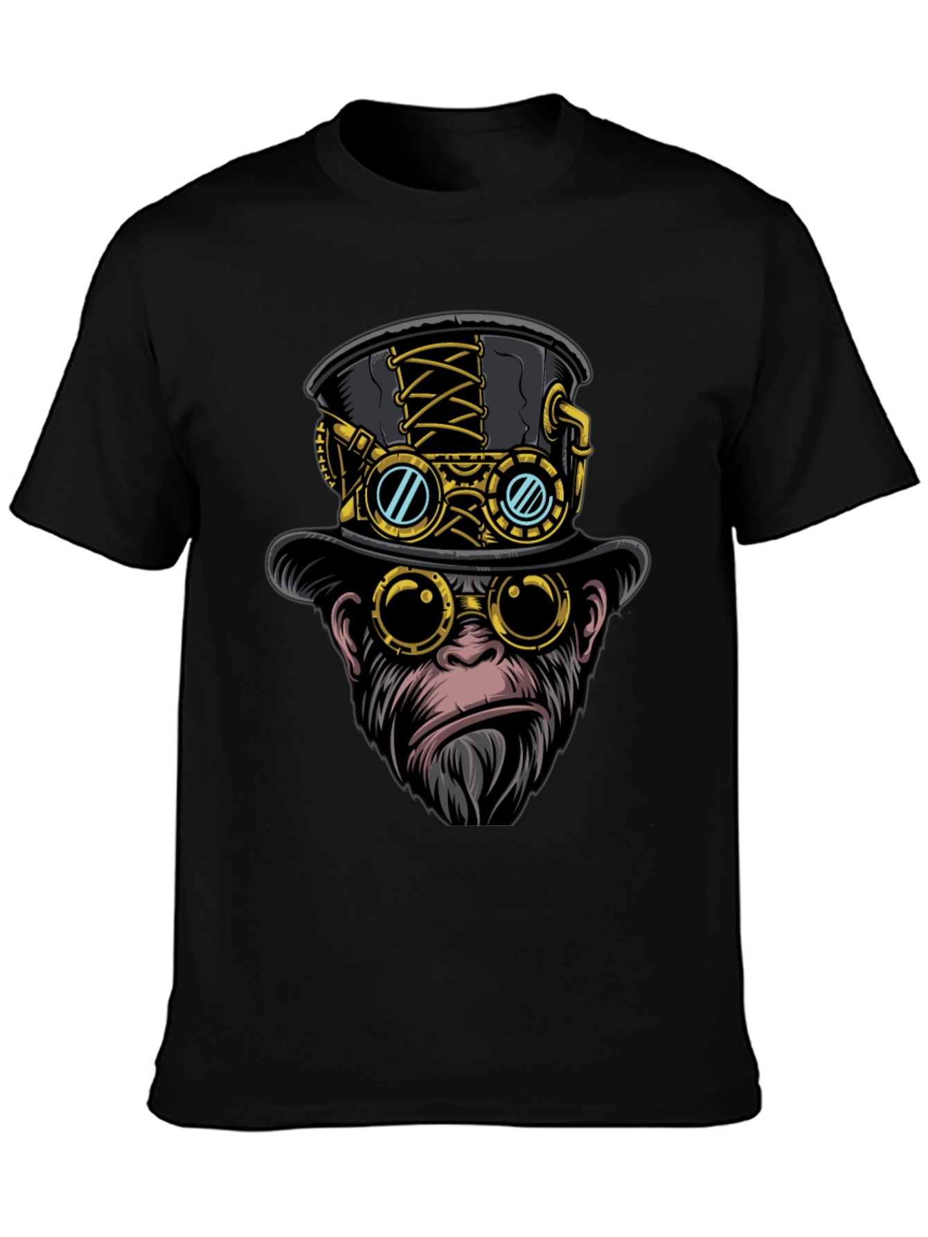 Steampunk Monkey T-Shirt - Unique Graphic Tee