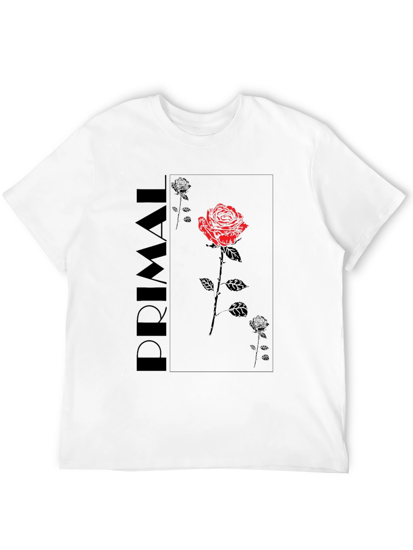 Primal Rose Graphic Tee - Black