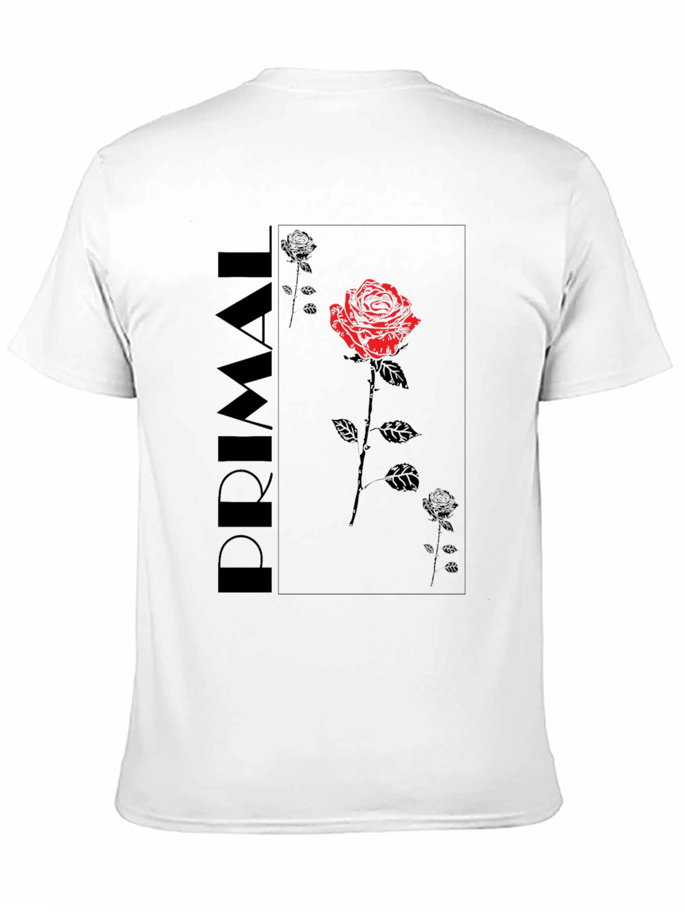 Primal Rose Graphic Tee - Black