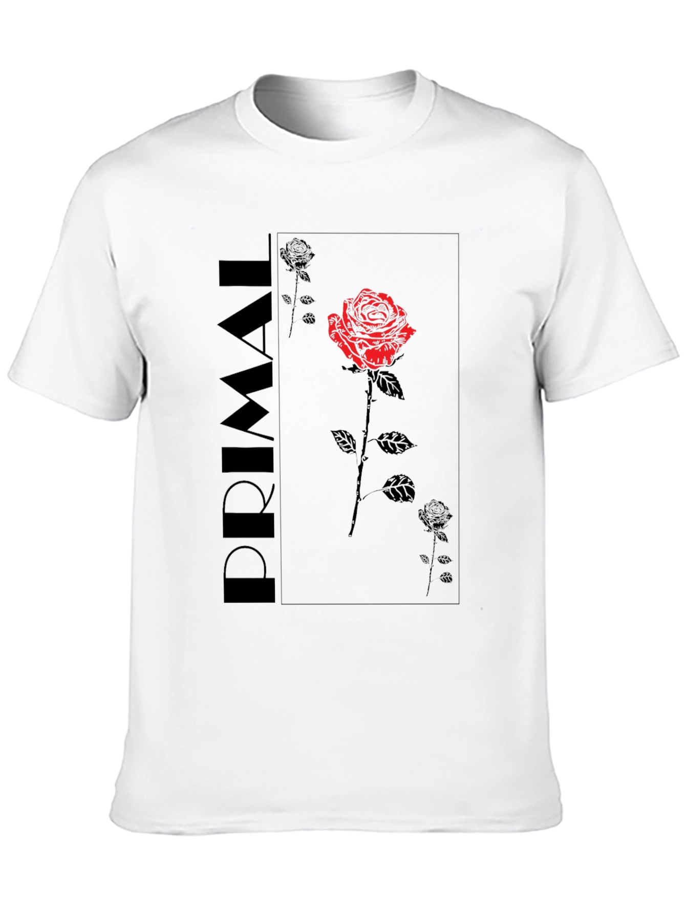 Primal Rose Graphic Tee - Black