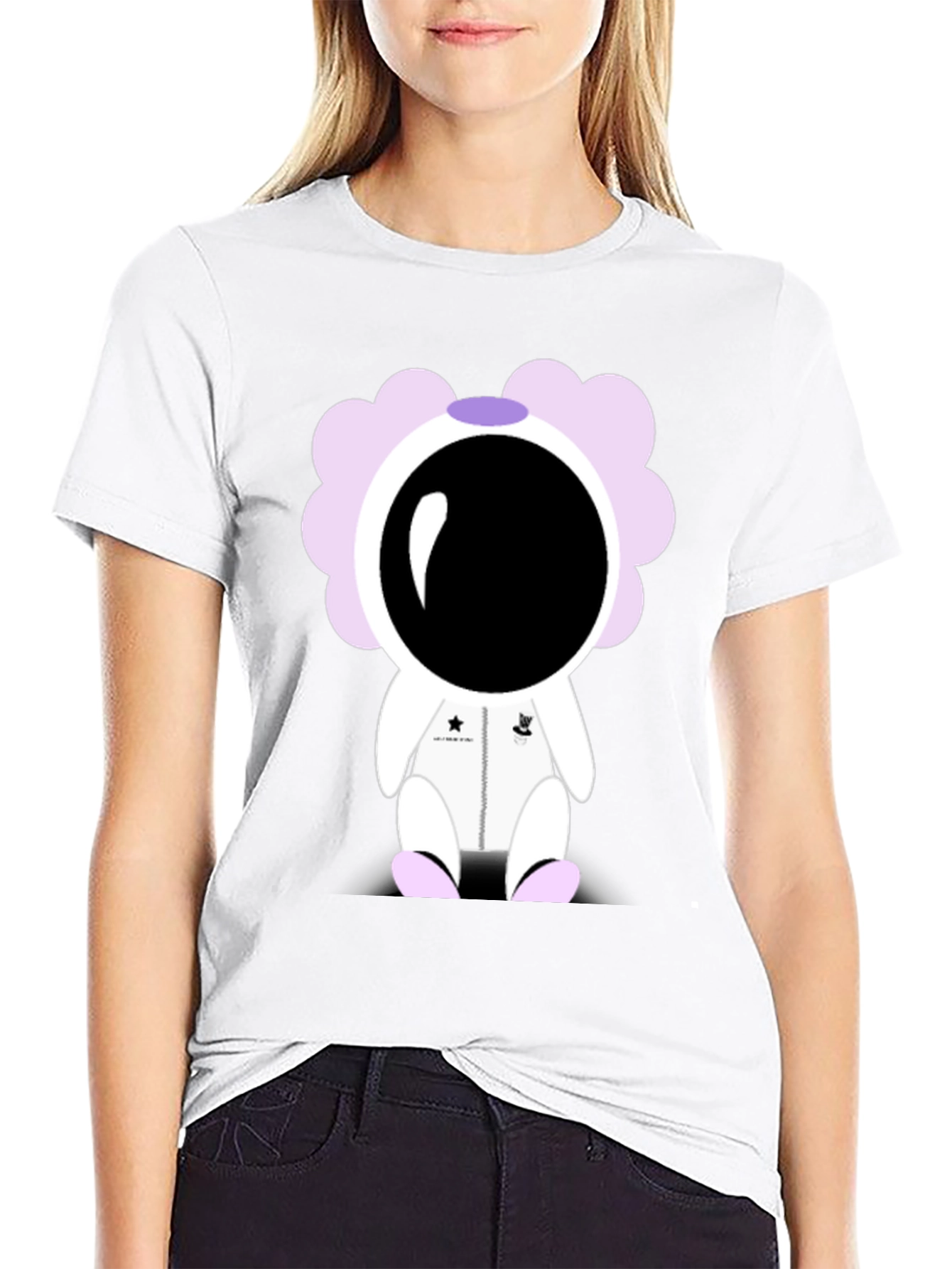 Cute Astronaut Character Graphic T-Shirt