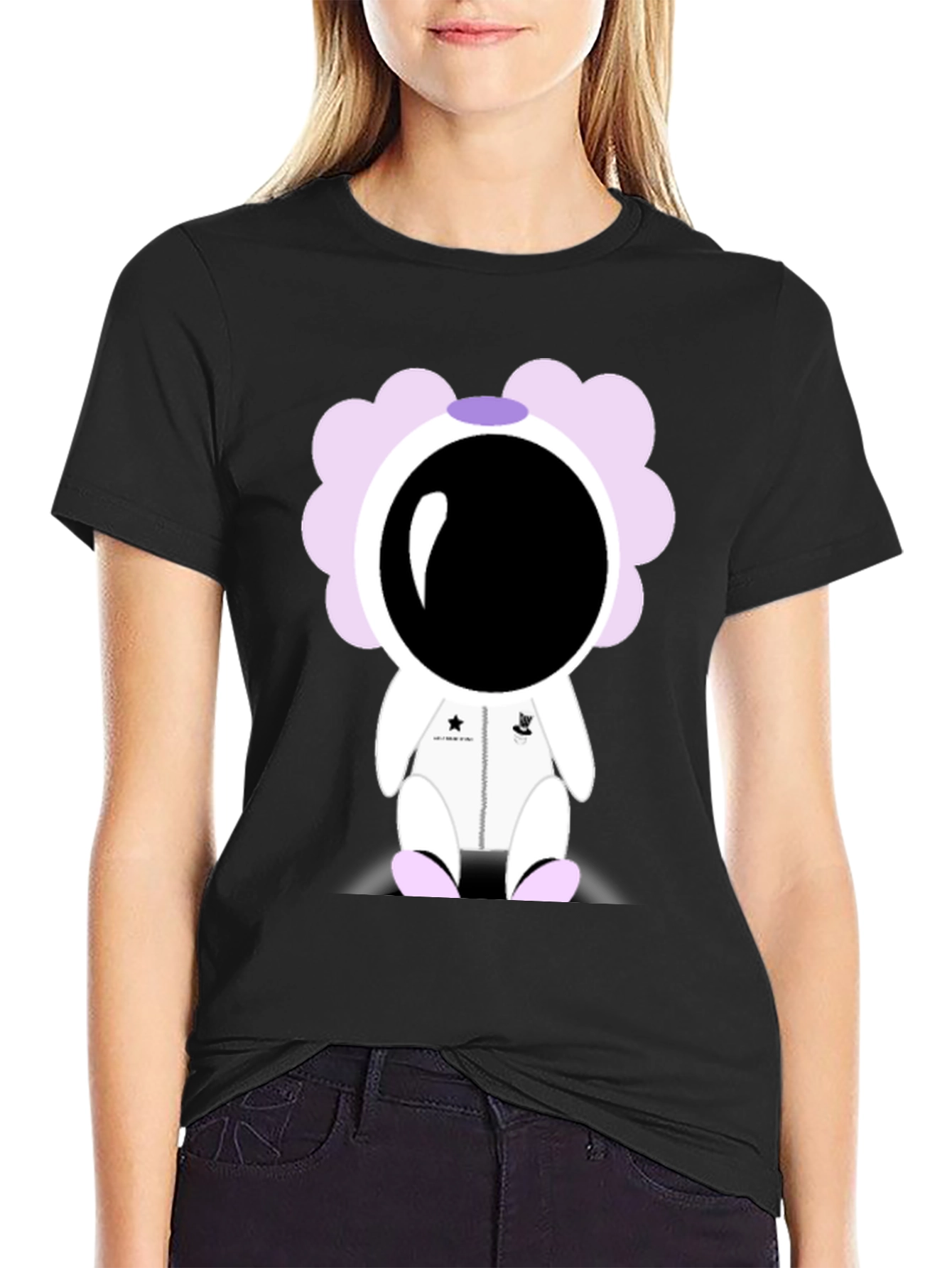 Cute Astronaut Character Graphic T-Shirt