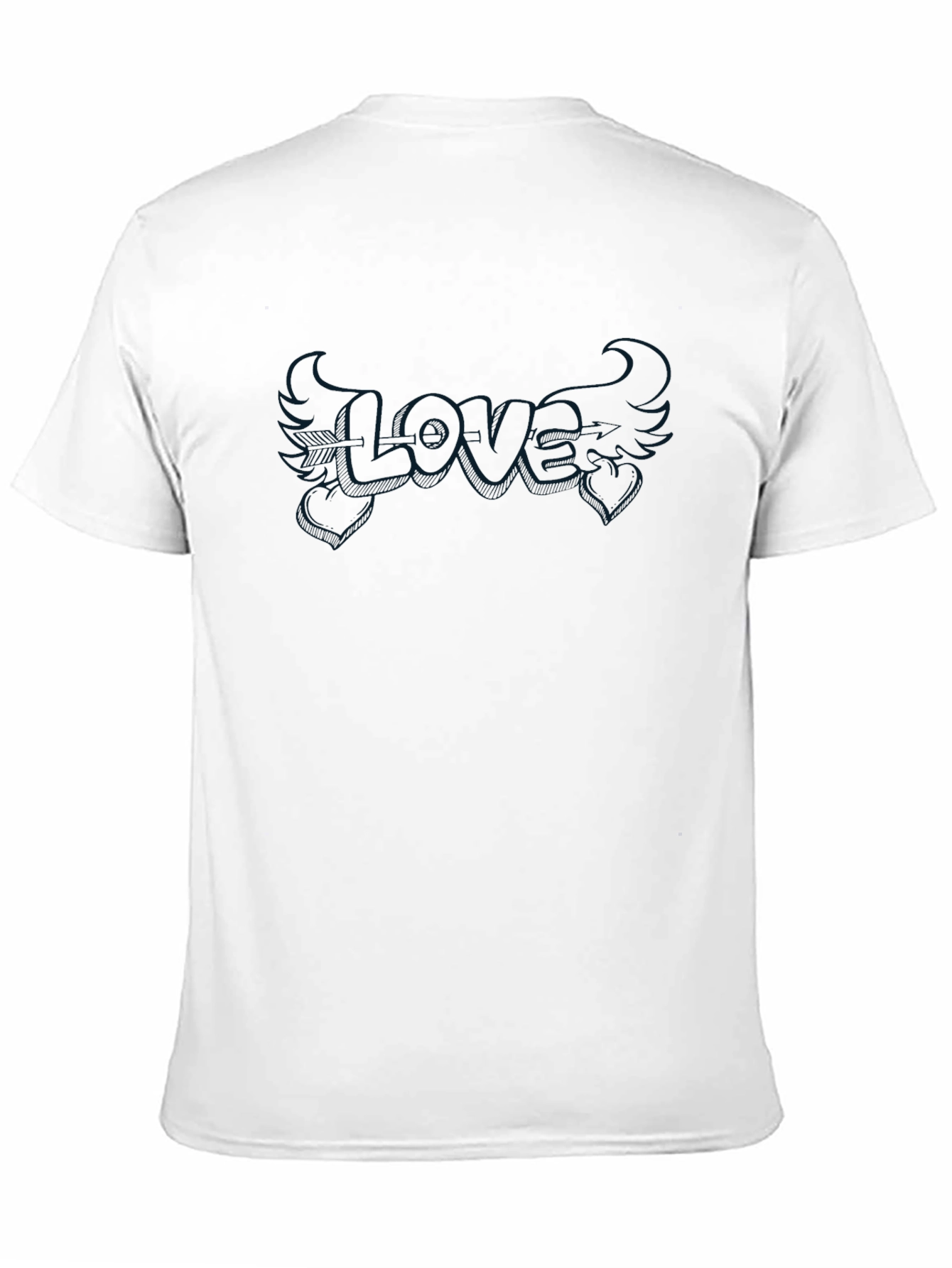 Black Love Graphic Tee - Soft & Stylish