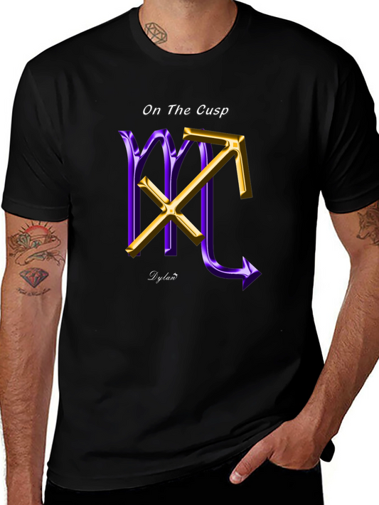 On The Cusp T-Shirt Zodiac Astrology Sagittarius Scorpio Dylan Name