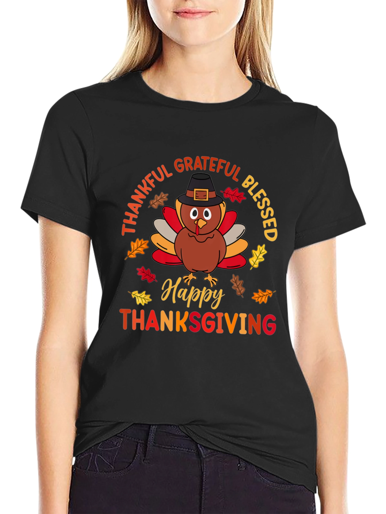 Thanksgiving Turkey Graphic T-Shirt
