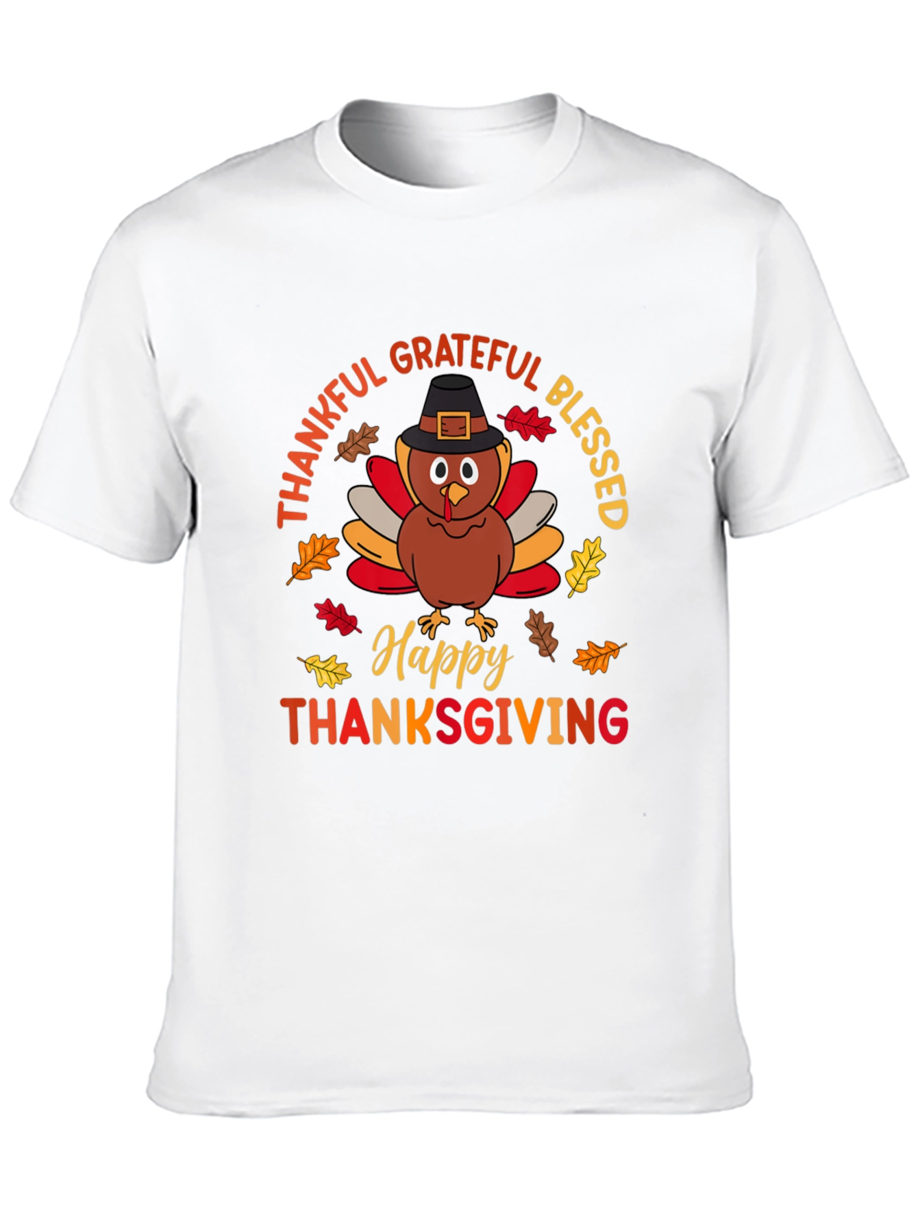 Thanksgiving Turkey Graphic T-Shirt