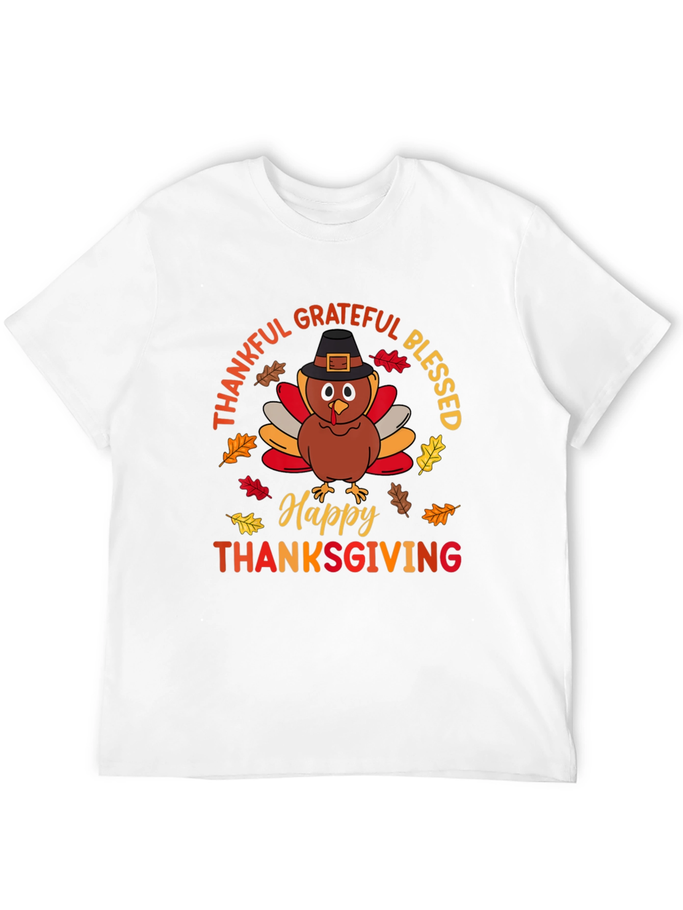 Thanksgiving Turkey Graphic T-Shirt
