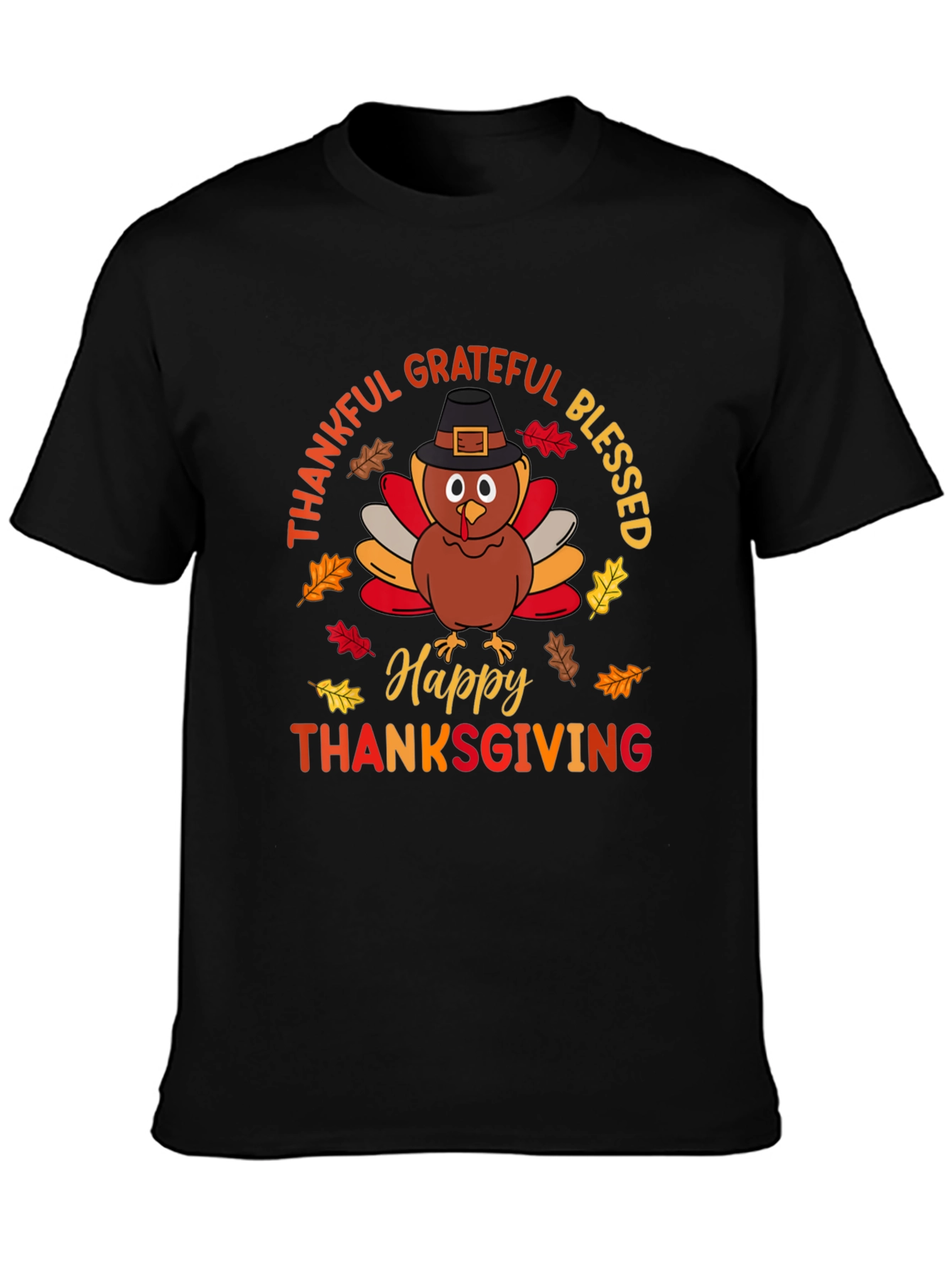 Thanksgiving Turkey Graphic T-Shirt