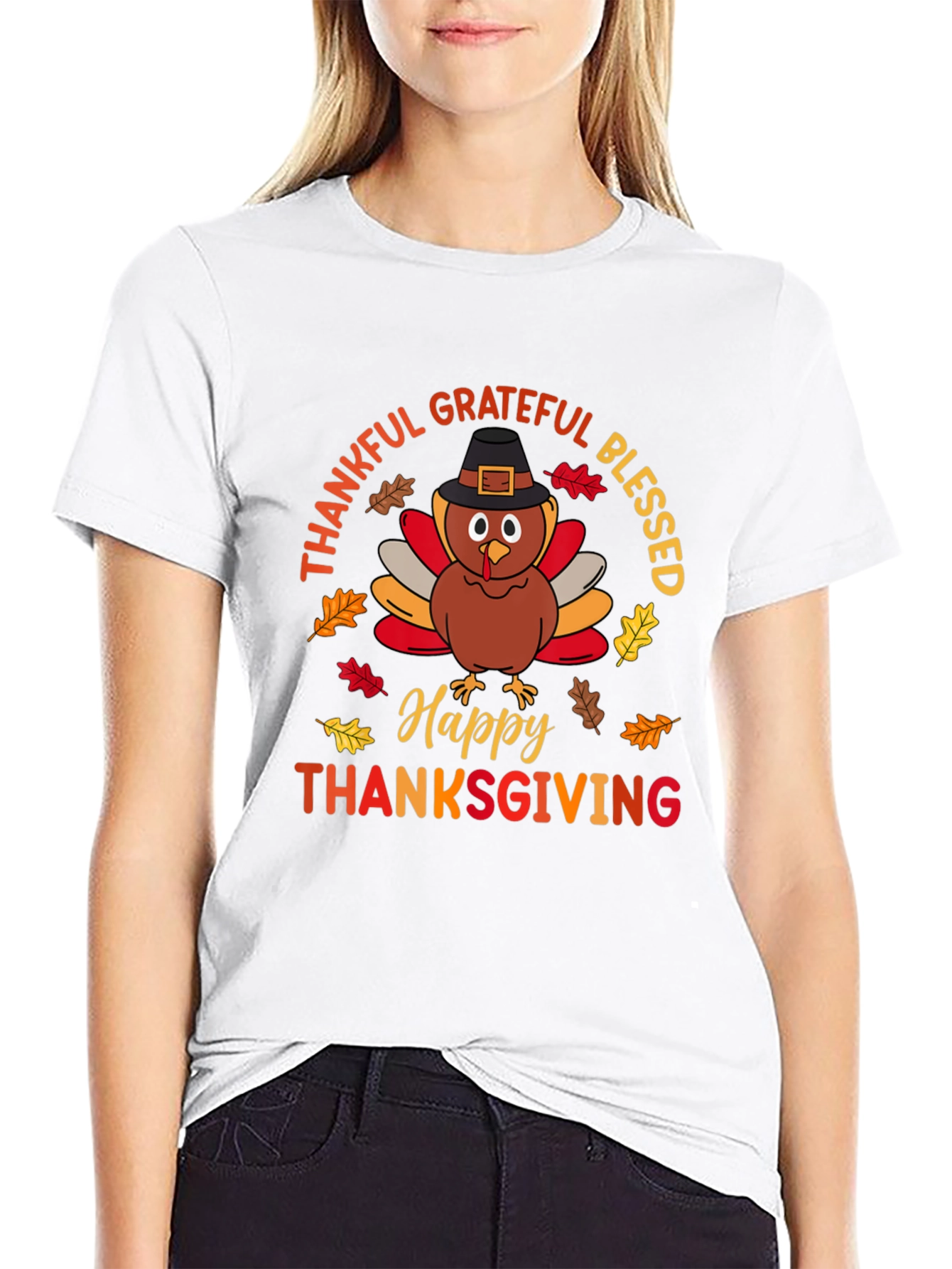 Thanksgiving Turkey Graphic T-Shirt