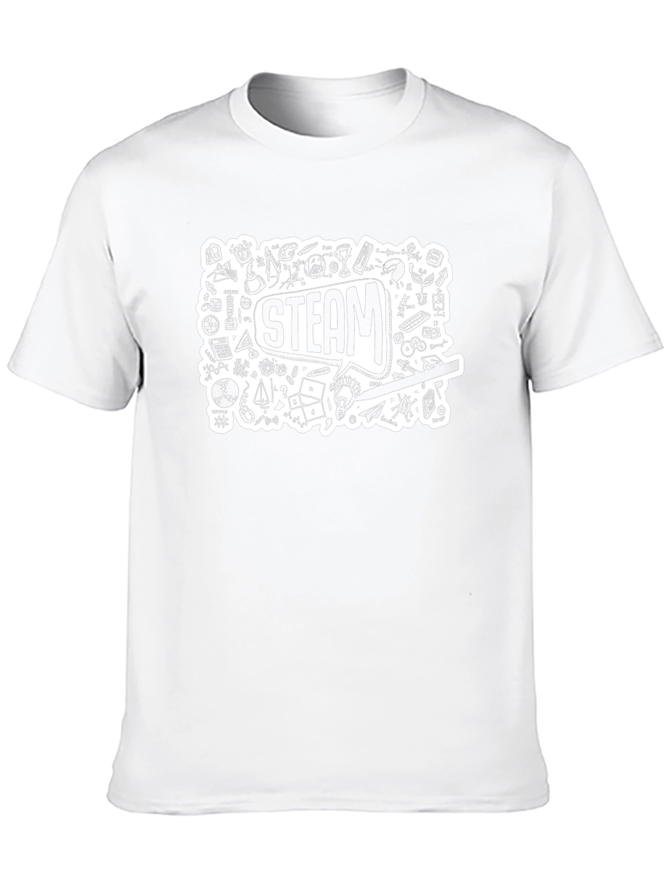 STEAM Doodle Black T-Shirt