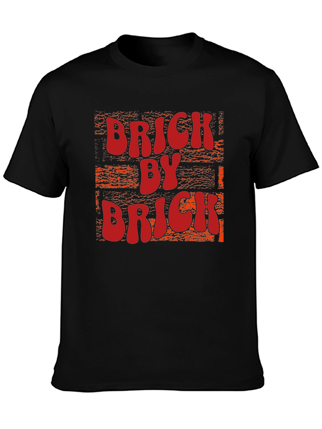 Brick By Brick Graphic Tee - Black