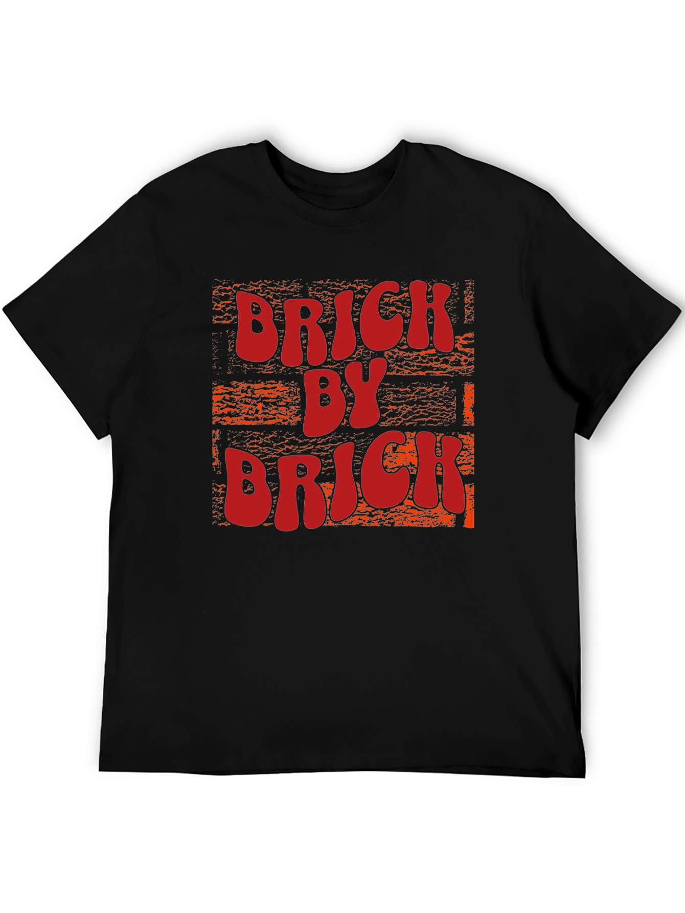 Brick By Brick Graphic Tee - Black