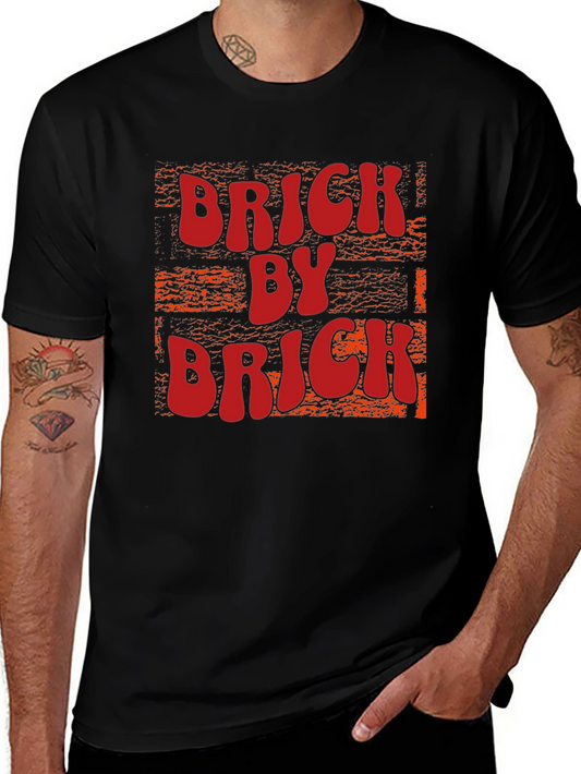 Brick By Brick Graphic Tee - Black