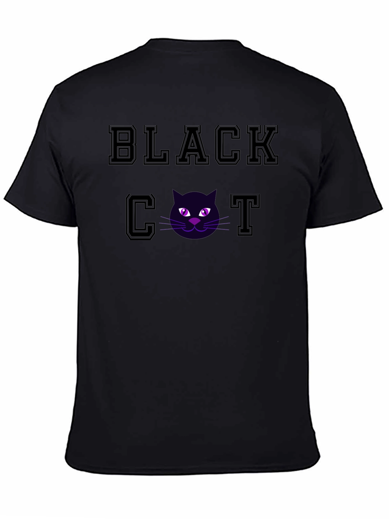 Black Cat Graphic T-Shirt - Soft Cotton Tee