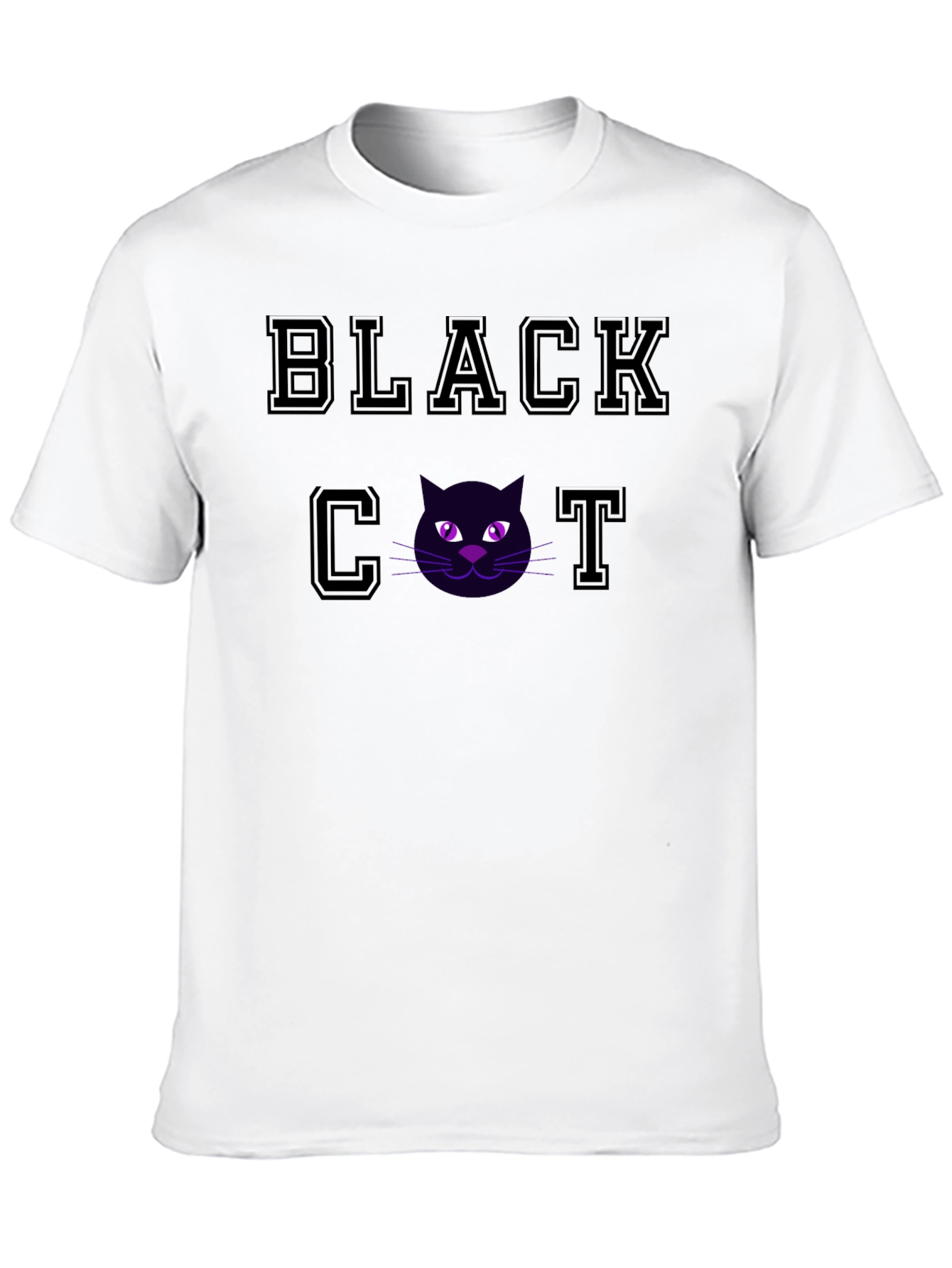 Black Cat Graphic T-Shirt - Soft Cotton Tee