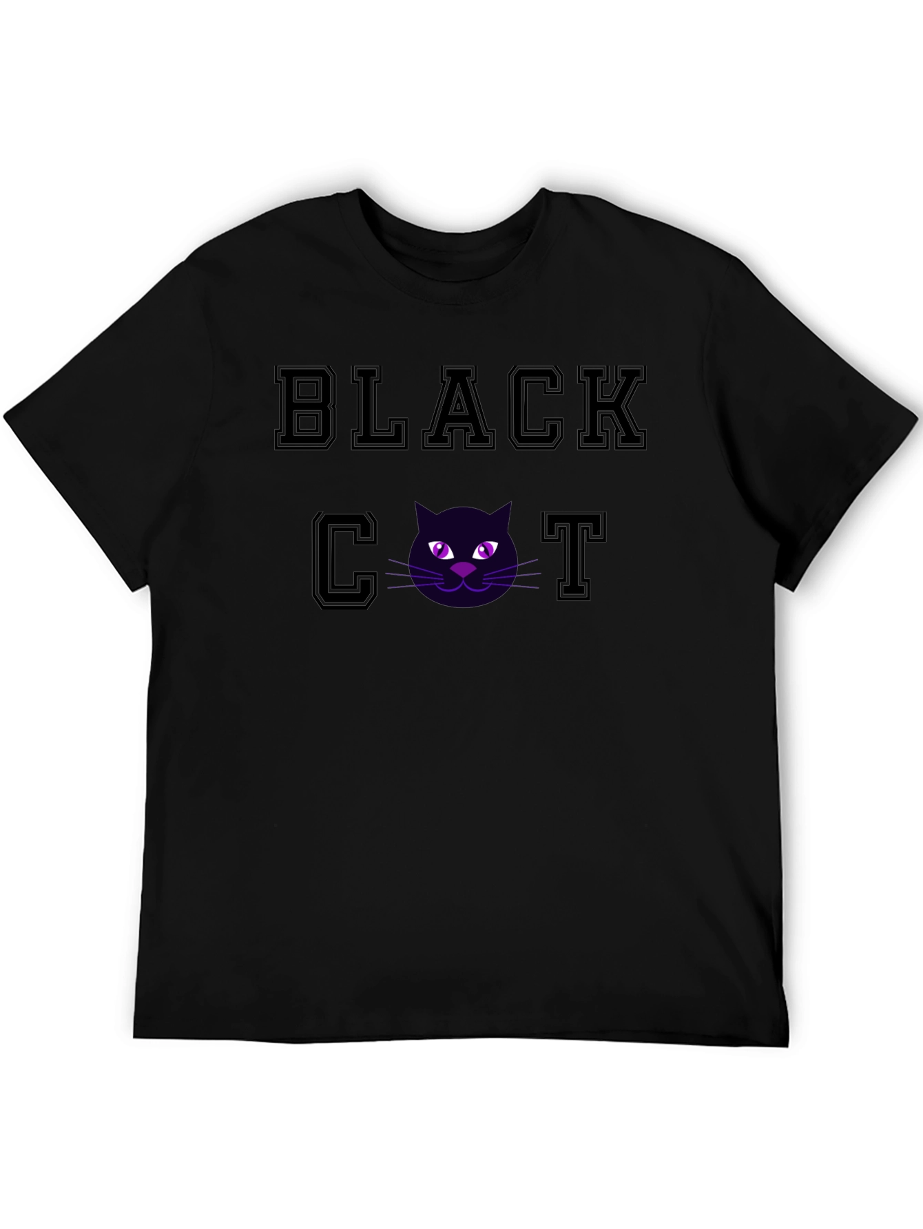 Black Cat Graphic T-Shirt - Soft Cotton Tee