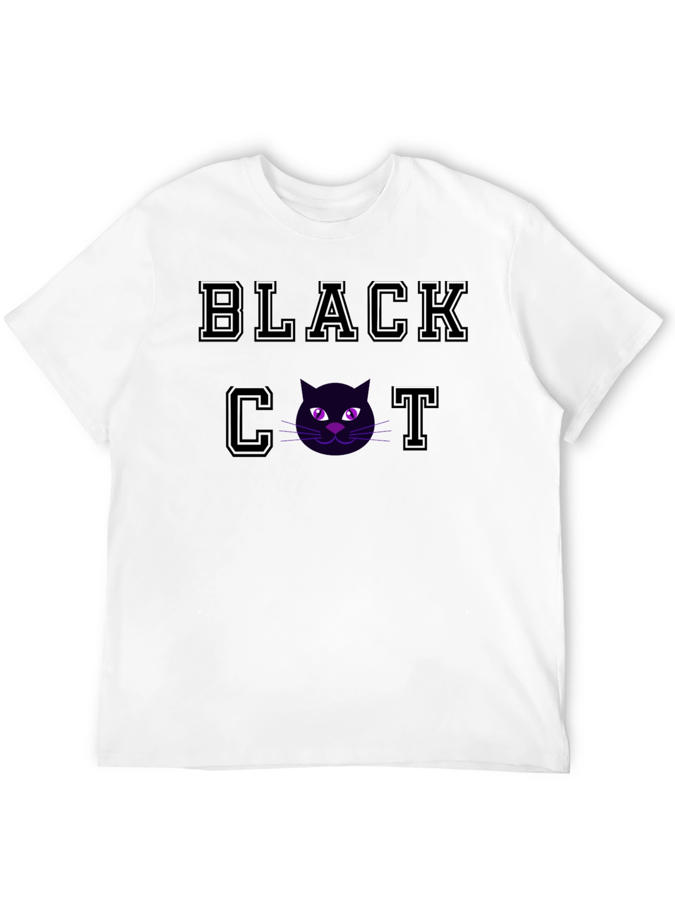 Black Cat Graphic T-Shirt - Soft Cotton Tee