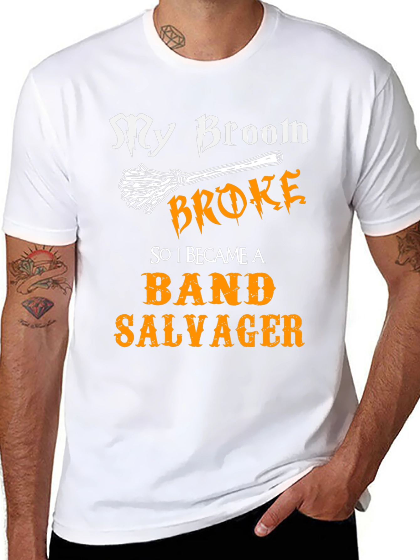 Band Salvager T-Shirt - My Broom Broke
