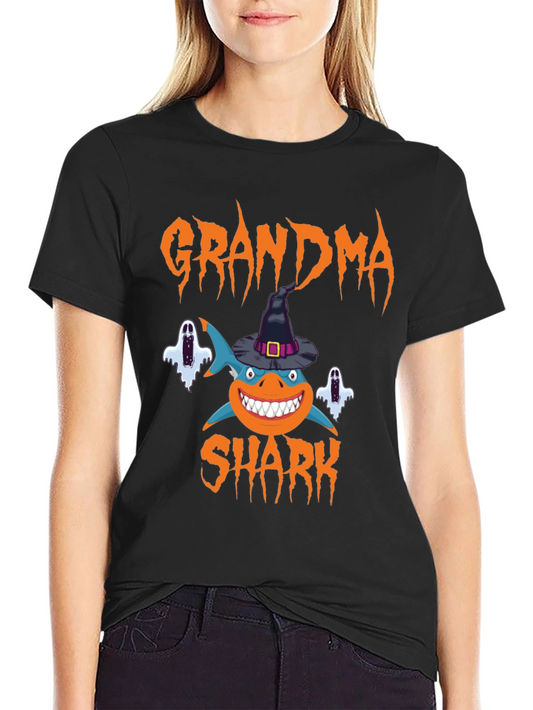 Grandma Shark Halloween T-Shirt