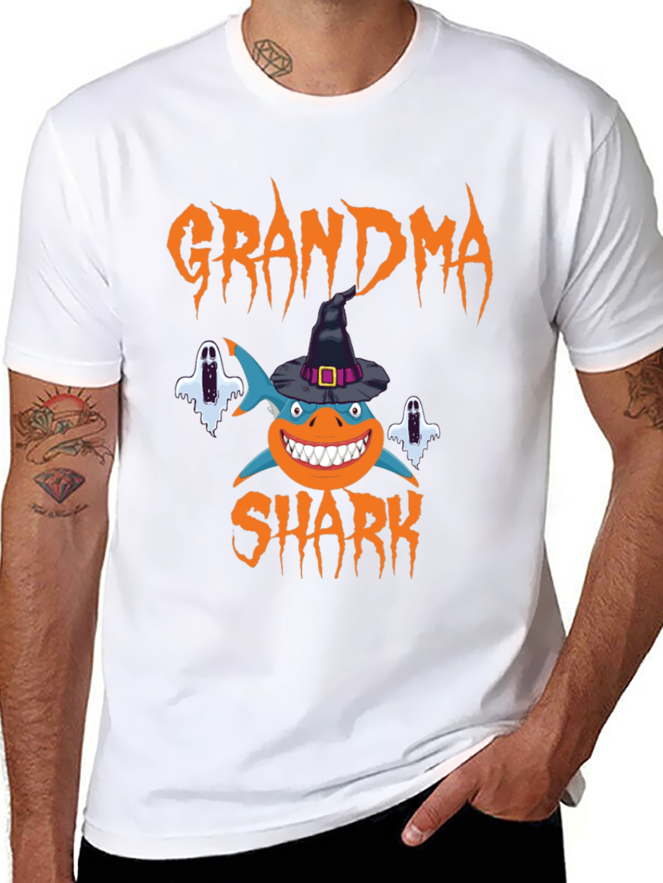 Grandma Shark Halloween T-Shirt