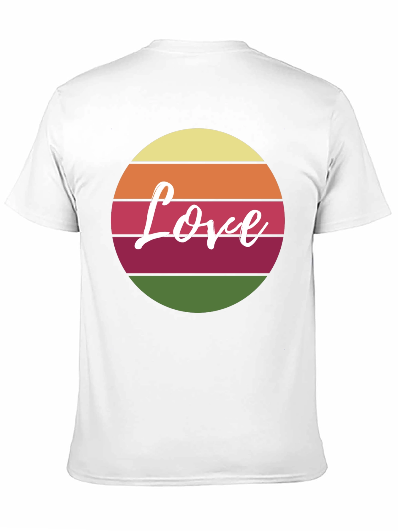 Retro Love Graphic Tee - Black Cotton Blend