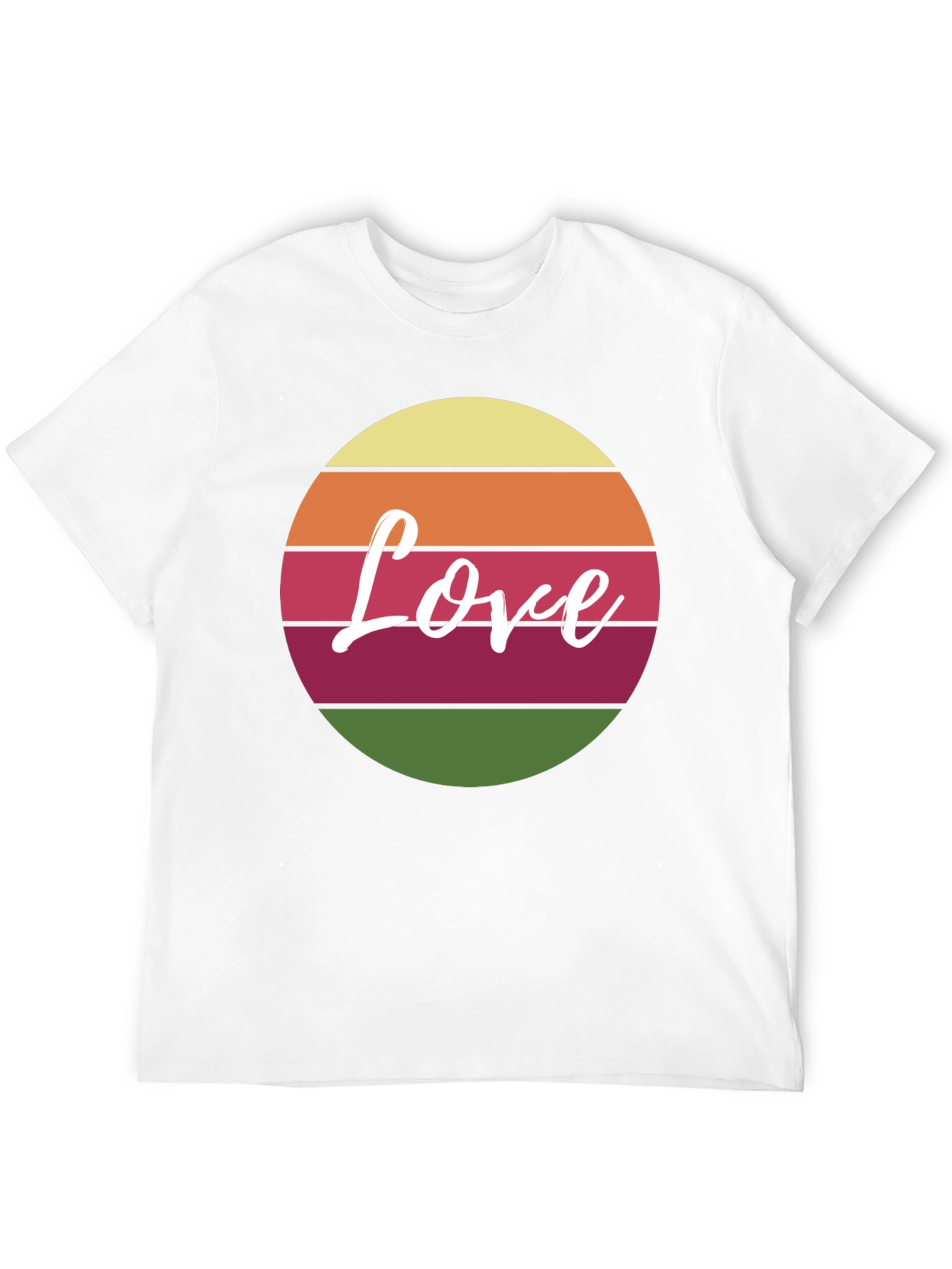Retro Love Graphic Tee - Black Cotton Blend