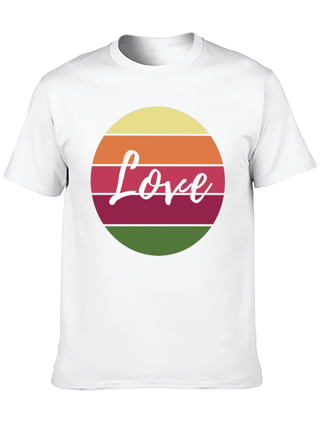 Retro Love Graphic Tee - Black Cotton Blend