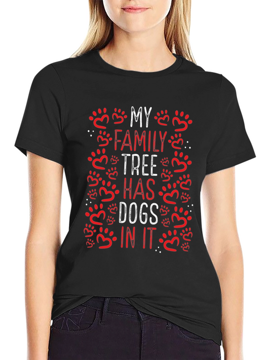Dog Lover Family Tree T-Shirt