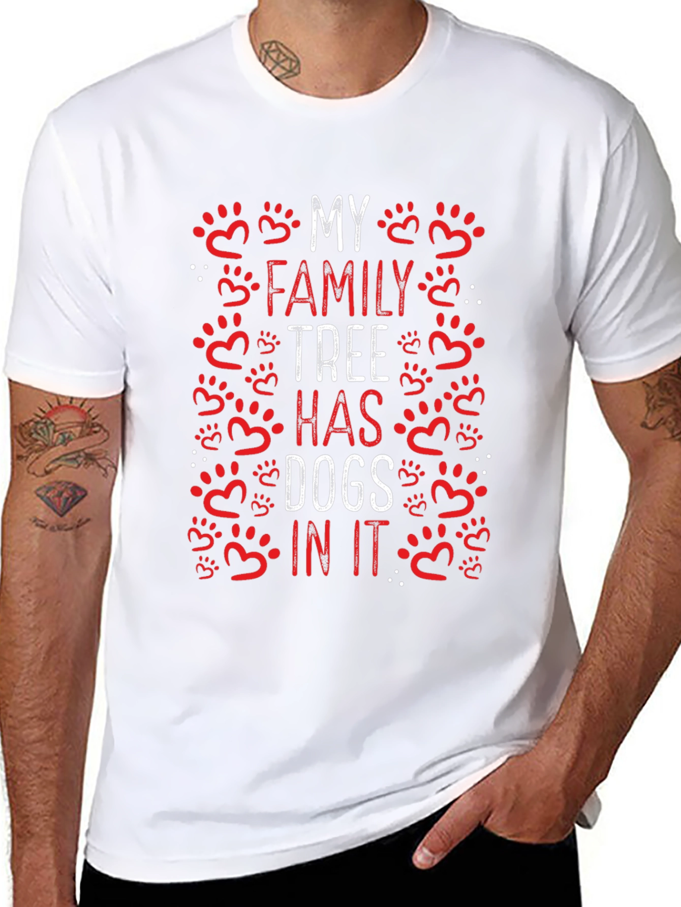 Dog Lover Family Tree T-Shirt