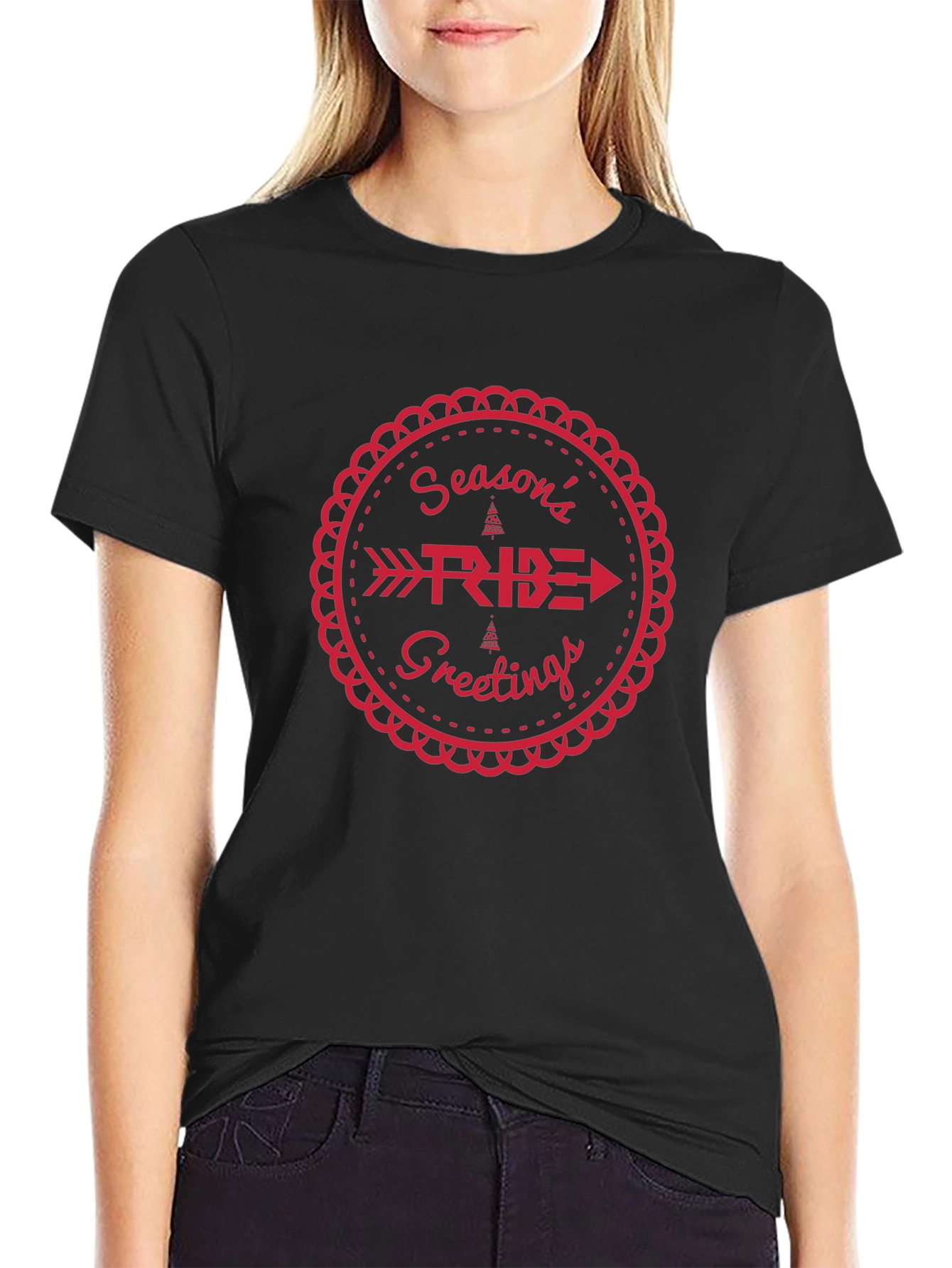 Festive Seasons Ride Greetings Graphic Tee