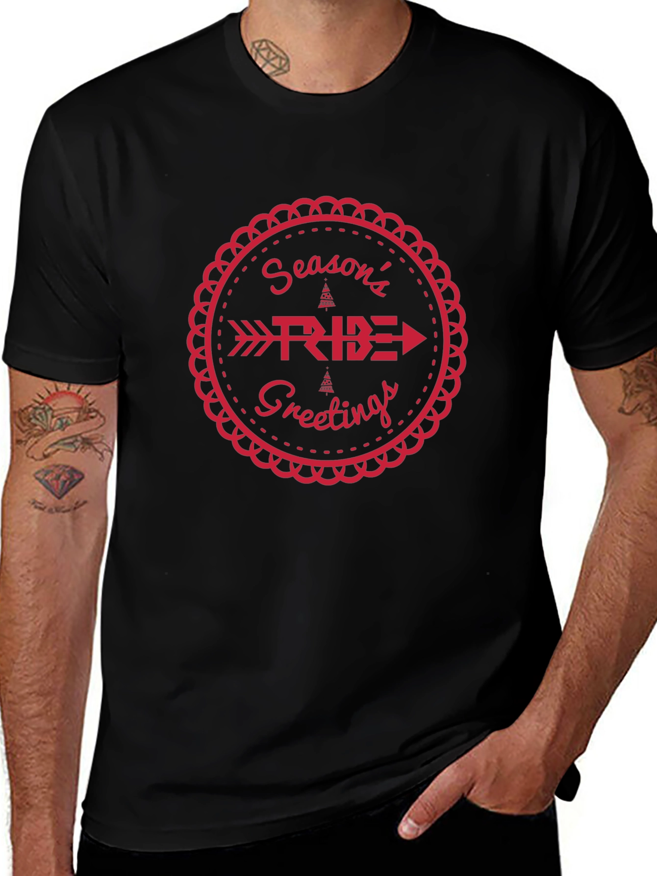 Festive Seasons Ride Greetings Graphic Tee