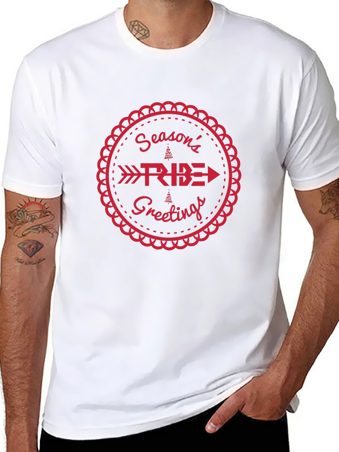 Festive Seasons Ride Greetings Graphic Tee